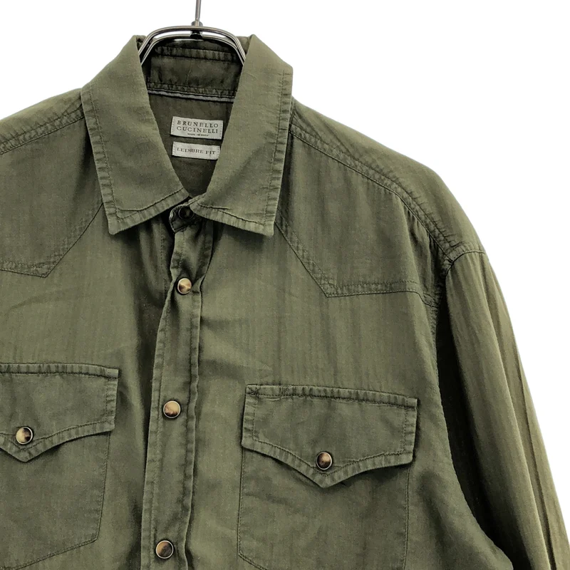 BRUNELLO CUCINELLI / ブルネロクチネリ | ウエスタンシャツ | S | メンズ