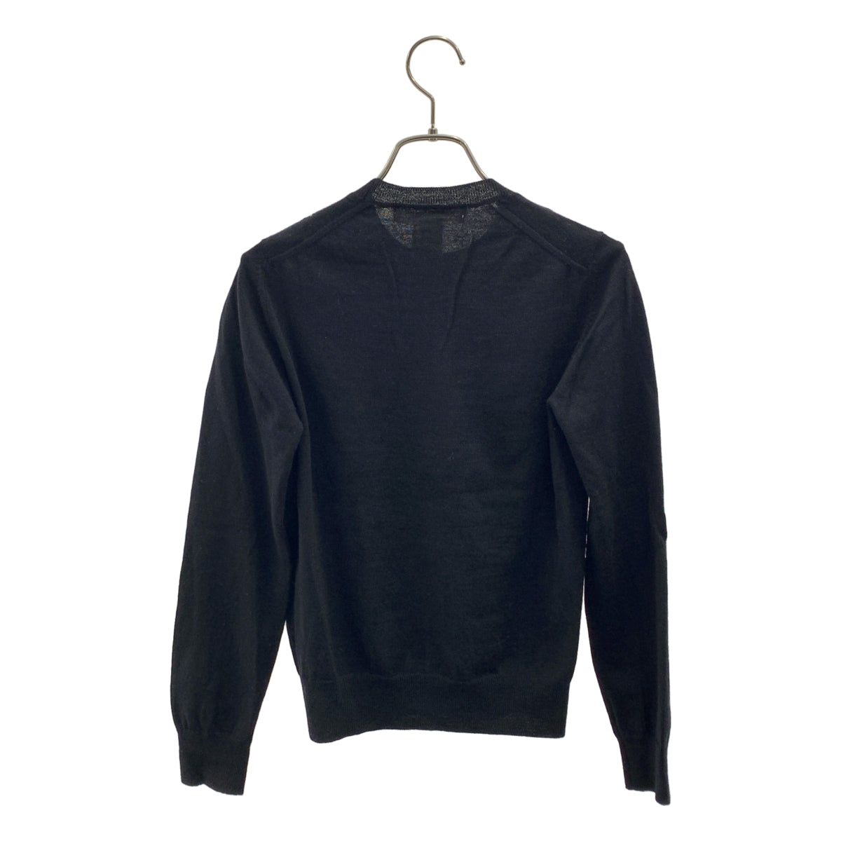 COMME des GARCONS COMME des GARCONS / コムコム | ウール エンブロイダリー ニット セーター | XS | ブラック | レディース COMME des GARCONS COMME des GARCONS / コムコム | ウール エンブロイ