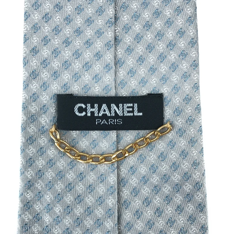CHANEL / シャネル | ココマーク総柄 シルク ネクタイ |