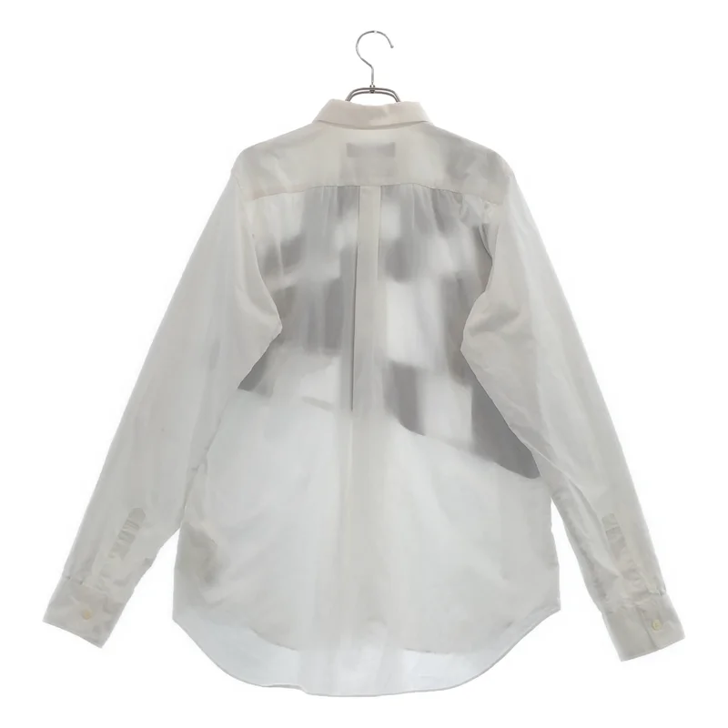 BLACK COMME des GARCONS / ブラックコムデギャルソン | 2014SS | コットン チェッカー切替 レギュラーカラーシャツ | L | メンズ