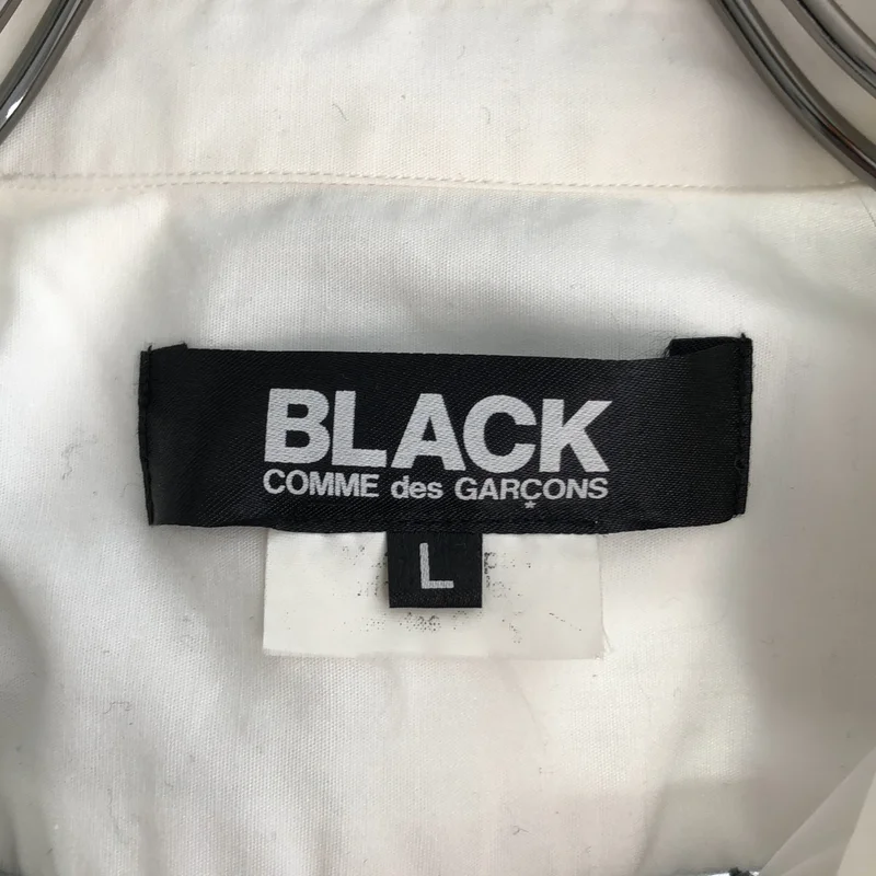 BLACK COMME des GARCONS / ブラックコムデギャルソン | 2014SS | コットン チェッカー切替 レギュラーカラーシャツ | L | メンズ