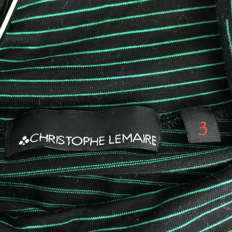 CHRISTOPHE LEMAIRE / クリストフルメール | ボーダー ハイネック カットソー | 3 | メンズ