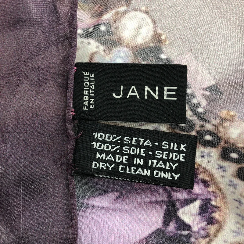 Jane Carr / ジェーン・カー | H.P.FRANCE取扱い silk 100％ / シルク 総柄 大判 ストール |