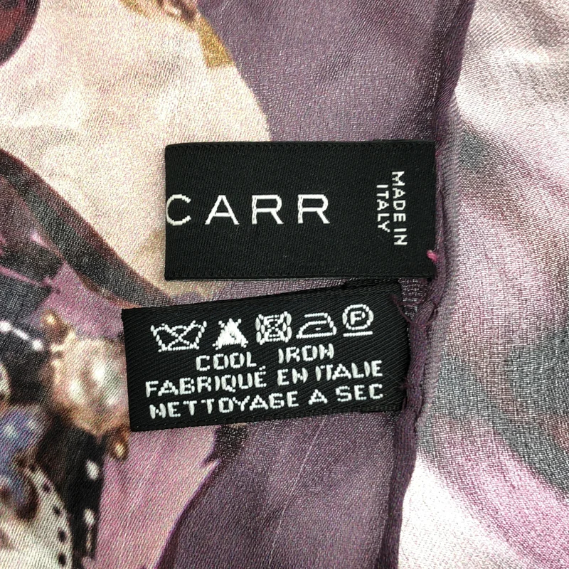 Jane Carr / ジェーン・カー | H.P.FRANCE取扱い silk 100％ / シルク 総柄 大判 ストール |