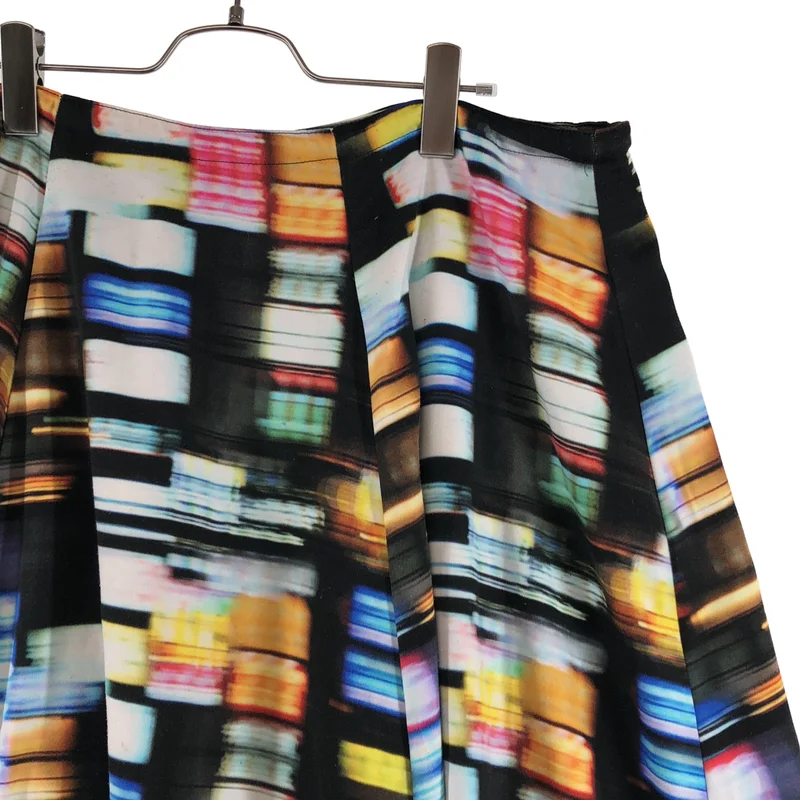 ANREALAGE / アンリアレイジ | 2012AW | ネオンプリント フレアスカート | 0 | レディース