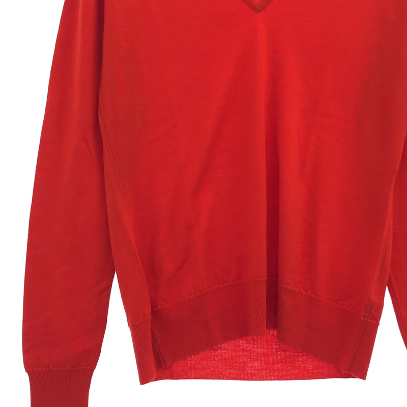 JOHN SMEDLEY / ジョンスメドレー | メリノウール Vネックニット | M | レディース