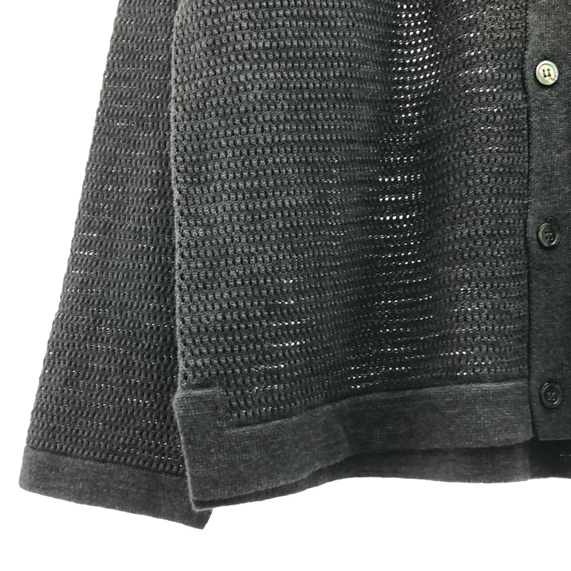 BATONER / バトナー | SUMMER KNIT V NECK CARDIGAN / コットン ニット カーディガン | 3 | メンズ