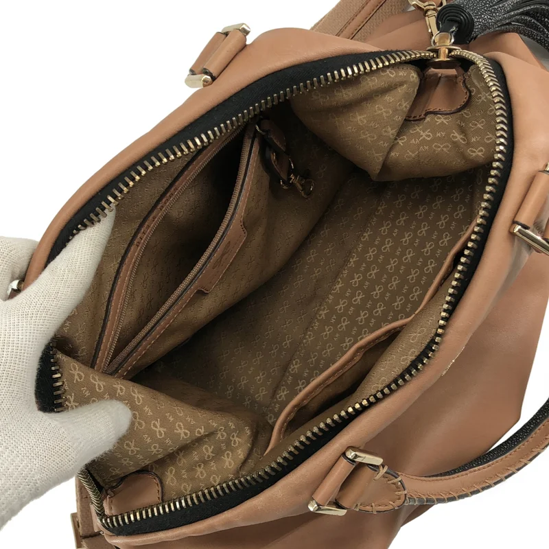 ANYA HINDMARCH / アニヤハインドマーチ | HUXLEY TOTE / ハスクリー 2WAY レザー トートバッグ |