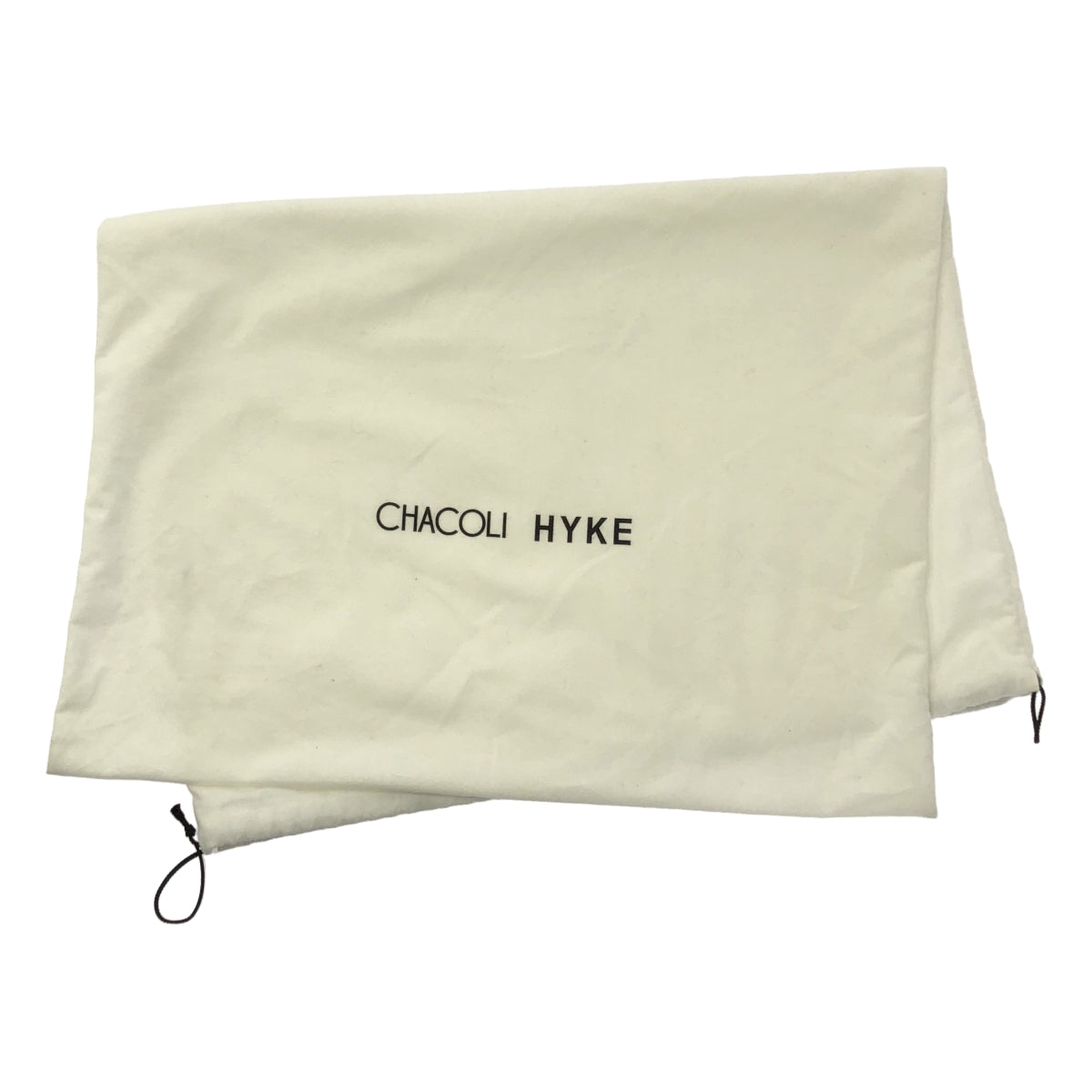 HYKE / ハイク | CHACOLI レザー ウール トートバッグ | ブラック