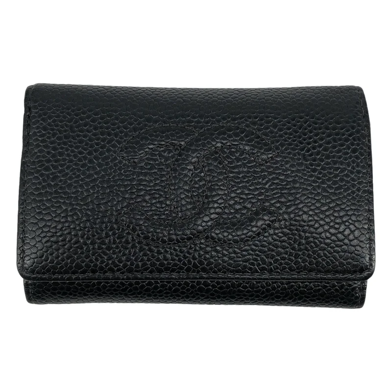 CHANEL / シャネル | ココマーク キャビアスキン キーケース |