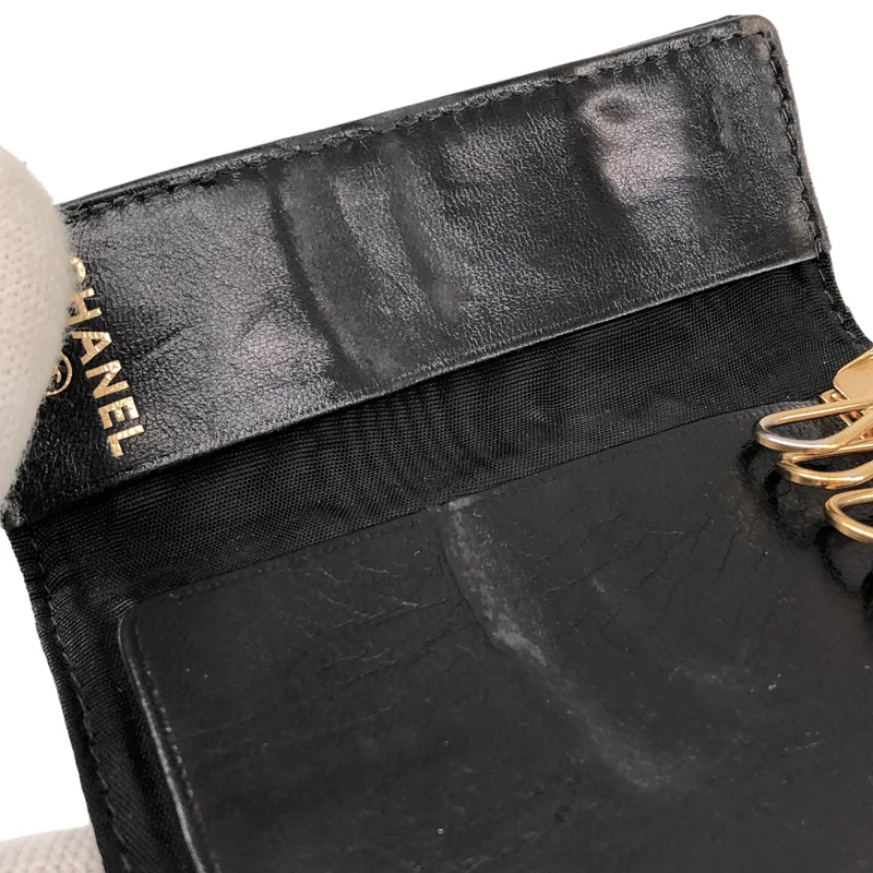 CHANEL / シャネル | ココマーク キャビアスキン キーケース |
