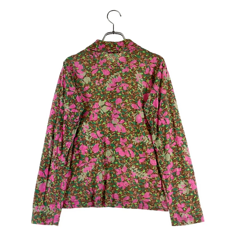 tricot COMME des GARCONS / トリココムデギャルソン | 2013AW | プリント加工 コットン ラウンドカラー シャツ | M | レディース