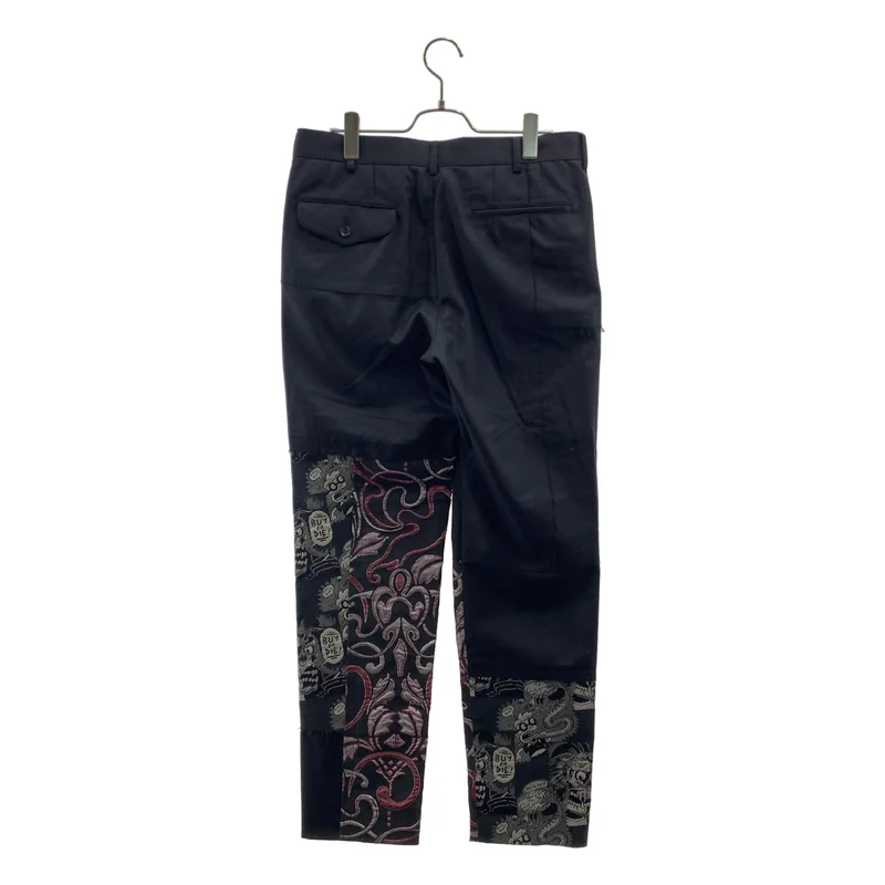 COMME des GARCONS HOMME PLUS / コムデギャルソンオムプリュス | 2019AW | コミック ジャガード 断ち切り 再構築 パンツ | S | メンズ