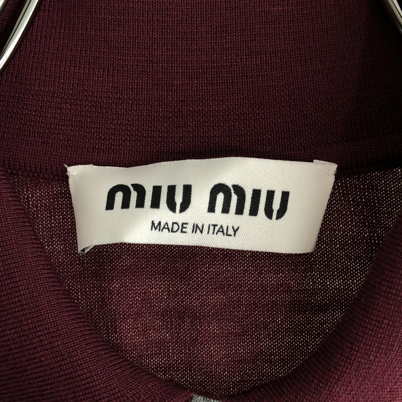 miu miu / ミュウミュウ | 2025 | アーガイル プルオーバーニット | 40 | レディース