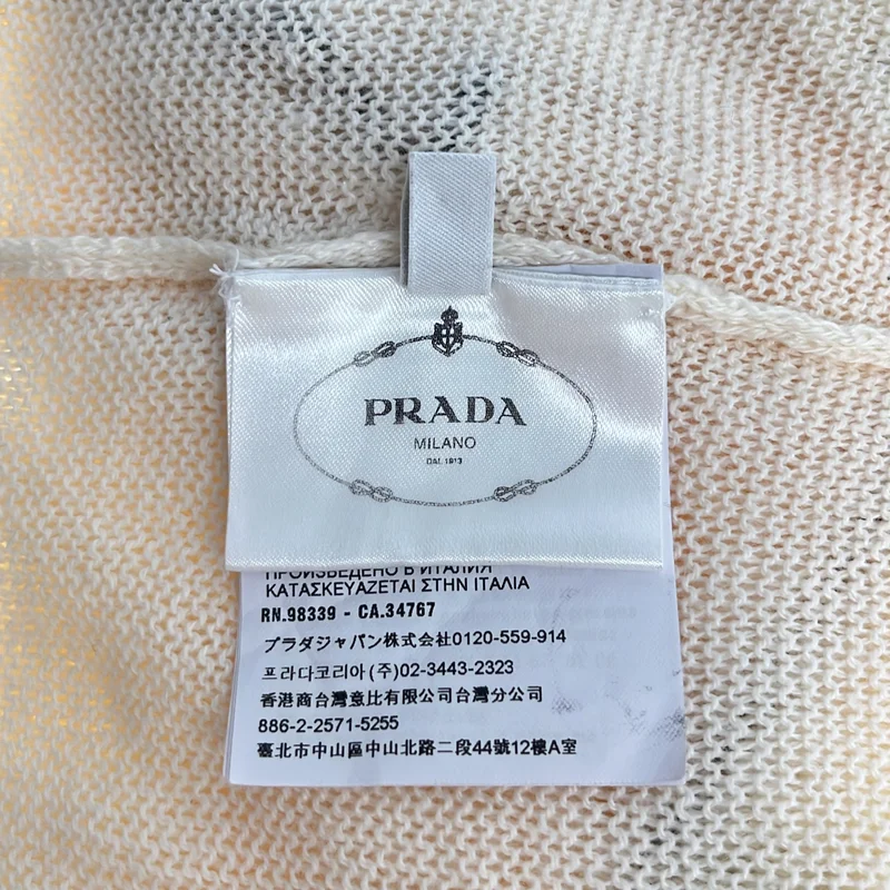 PRADA / プラダ | クルーネック サマー ニット プルオーバー | 38 | レディース