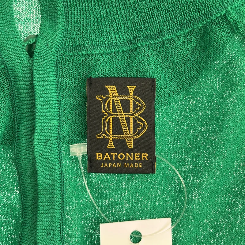 BATONER / バトナー | シアー サイドスリット プルオーバーニット |