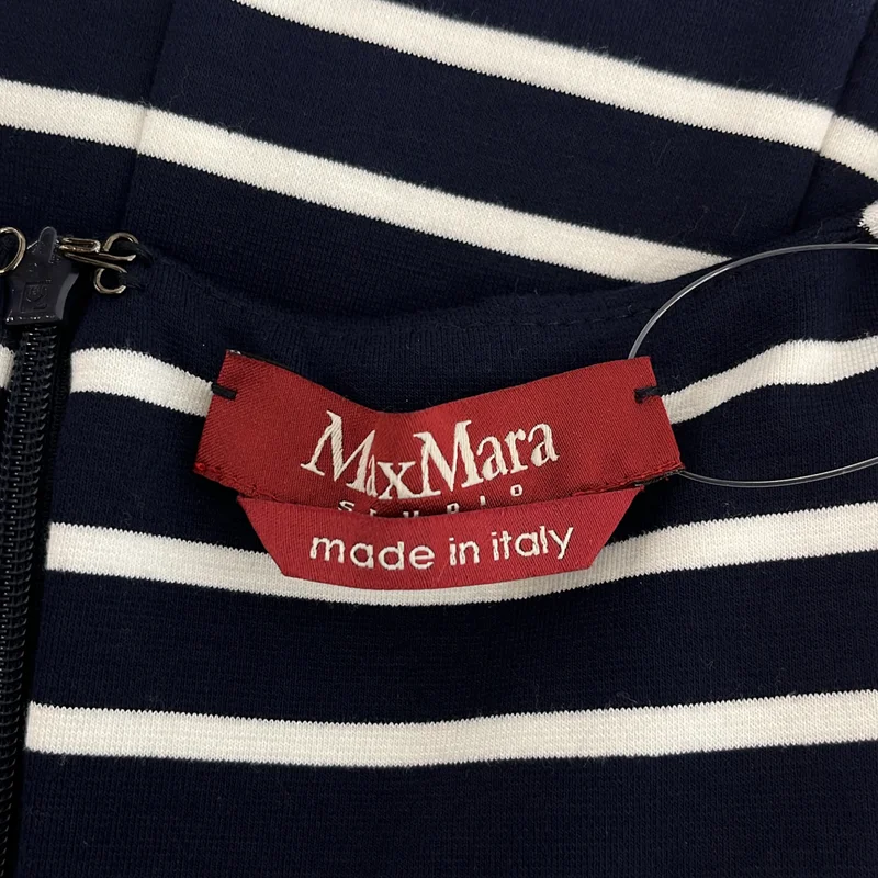 MAX MARA STUDIO / マックスマーラステュディオ | ボーダー ノースリーブワンピース | S | レディース