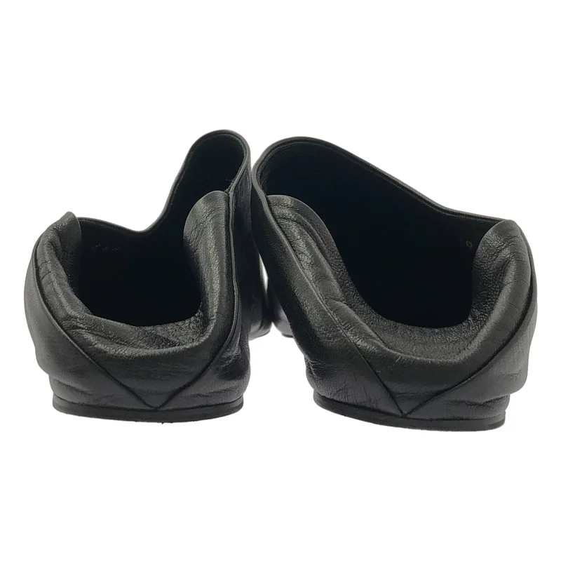 BALENCIAGA / バレンシアガ | スクエアトゥ バブーシュ レザーシューズ | 39 | レディース
