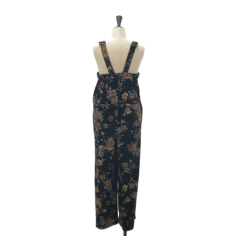 AMERI / アメリ | FLOWER PRINT VELOUR PANTS オーバーオール | M | レディース