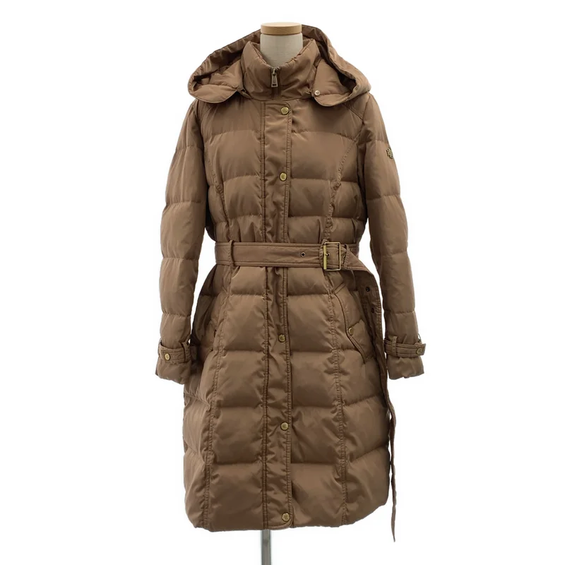 Lauren Ralph Lauren / ローレンラルフローレン | ベルテッド ロゴボタン ダウンコート / フード着脱可 | M | レディース