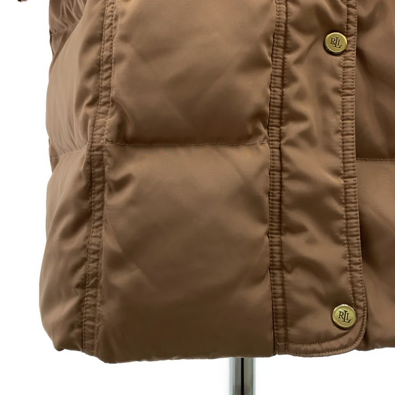 Lauren Ralph Lauren / ローレンラルフローレン | ベルテッド ロゴボタン ダウンコート / フード着脱可 | M | レディース