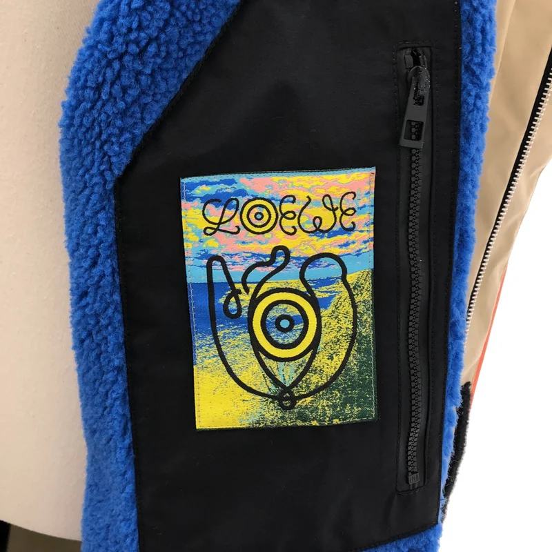 LOEWE / ロエベ | フリースライナー マルチパネル ナイロンパーカー コート | XS | メンズ