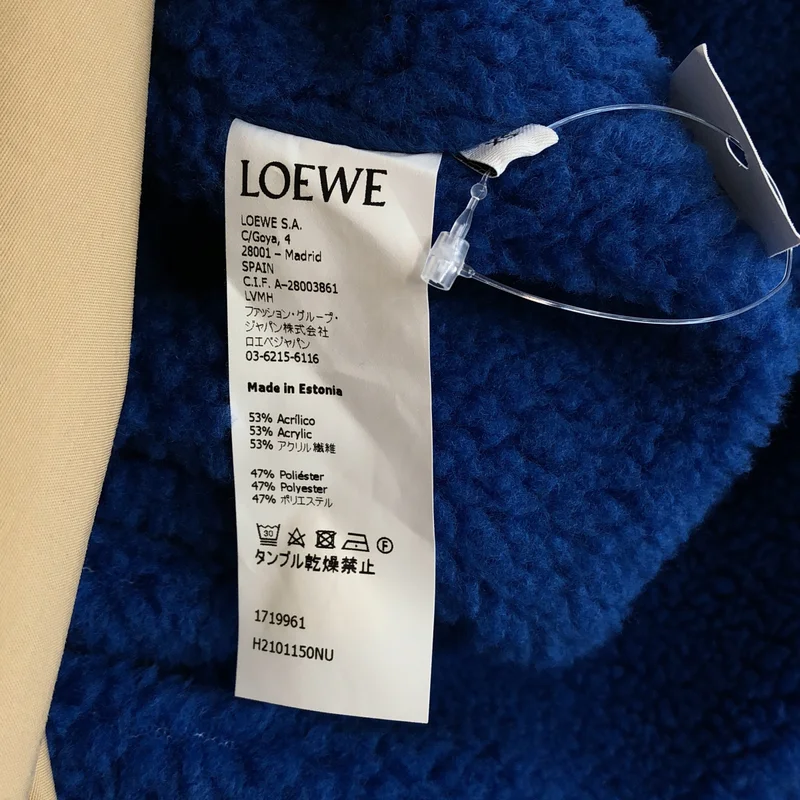 LOEWE / ロエベ | フリースライナー マルチパネル ナイロンパーカー コート | XS | メンズ