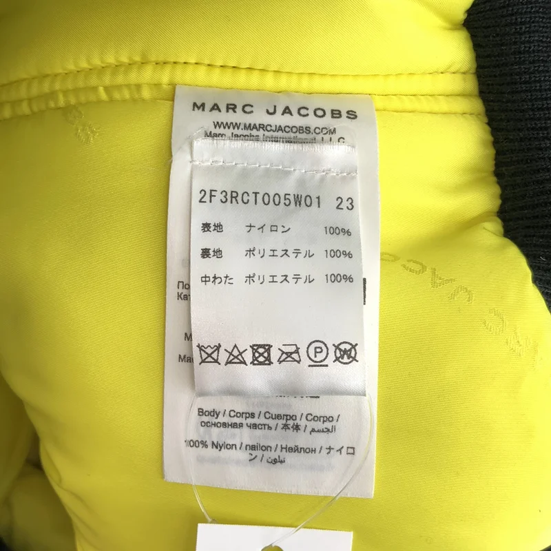 MARC JACOBS / マークジェイコブス | ロゴプリント ショートボンバージャケット | S | レディース