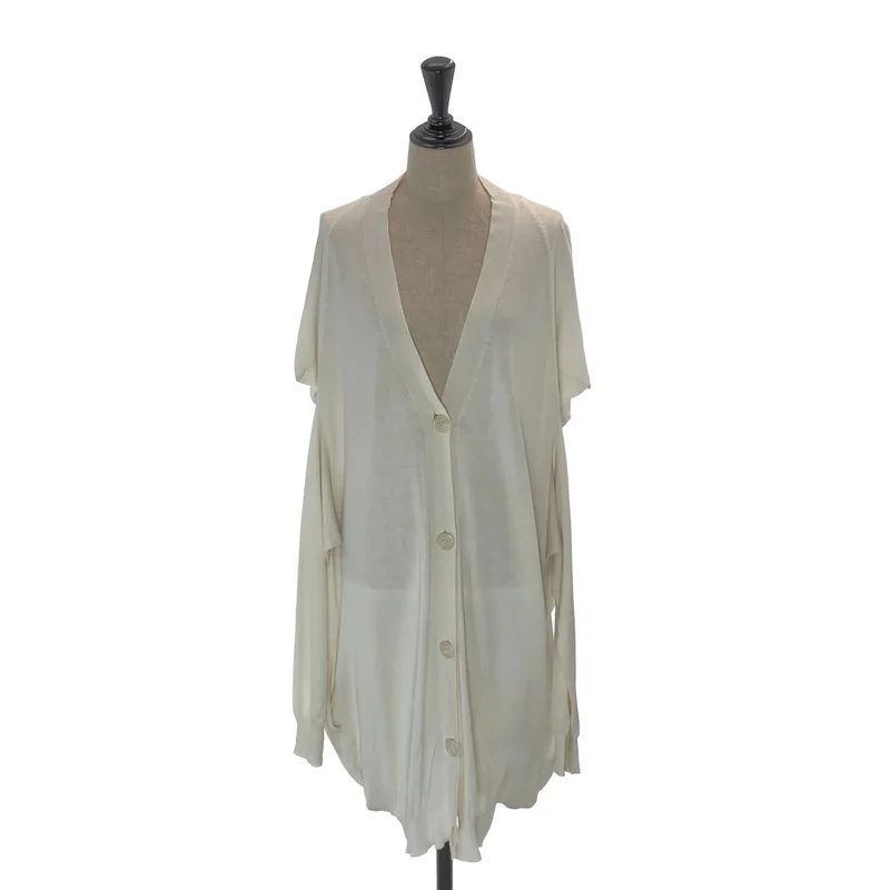 Maison Martin Margiela / メゾンマルタンマルジェラ | 2010SS | コットン 変形 Vネック ニットカーディガン | S | レディース