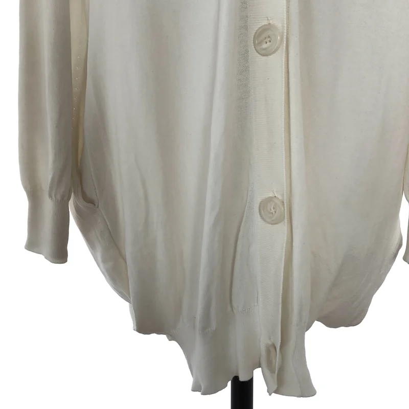 Maison Martin Margiela / メゾンマルタンマルジェラ | 2010SS | コットン 変形 Vネック ニットカーディガン | S | レディース
