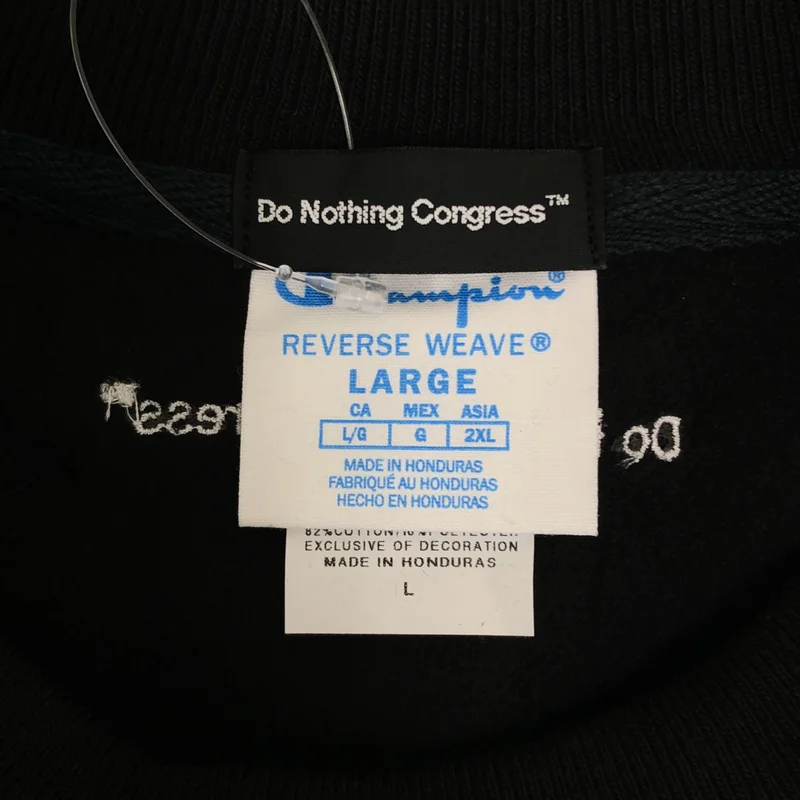 CHAMPION / チャンピオン | Do Nothing Congress / リバースウィーブ 刺しゅう スウェット | L | メンズ