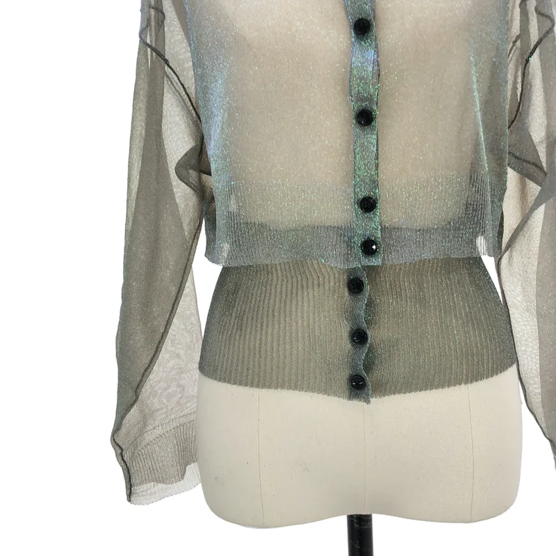 A CCORDION / アコーディオン | 2024SS | ITALY OPAL YARN BELT CD カーディガン 24SSAC-005 | M | レディース