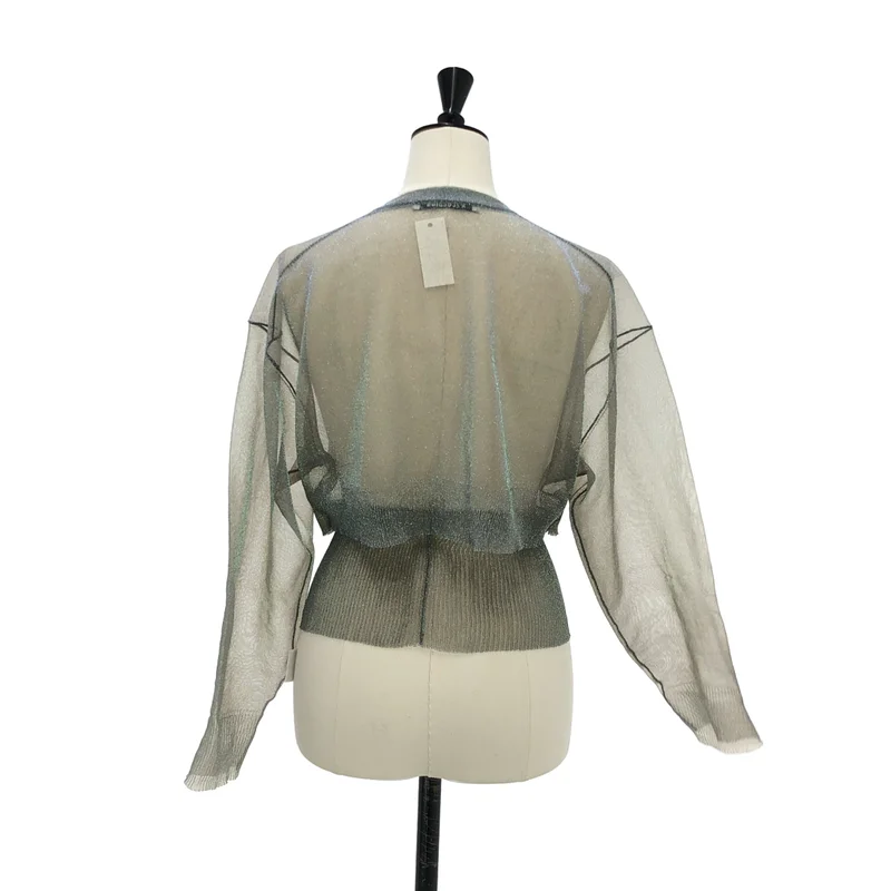 A CCORDION / アコーディオン | 2024SS | ITALY OPAL YARN BELT CD カーディガン 24SSAC-005 | M | レディース