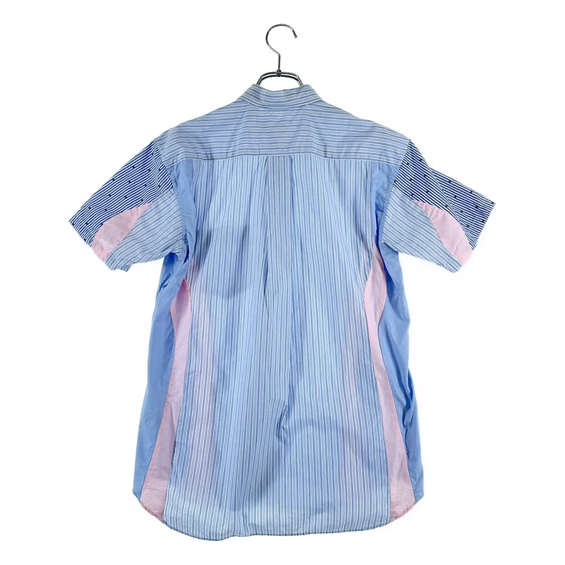 COMME des GARCONS SHIRT / コムデギャルソンシャツ | 2013SS | ストライプ 切替 半袖シャツ | XS | メンズ