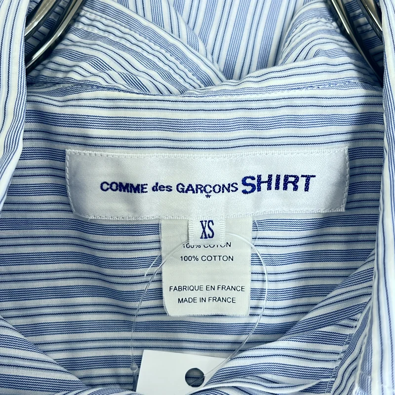 COMME des GARCONS SHIRT / コムデギャルソンシャツ | 2013SS | ストライプ 切替 半袖シャツ | XS | メンズ