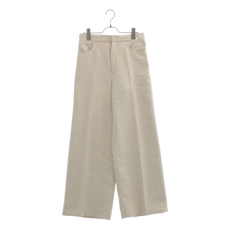 BEIGE， / ベイジ | リネン混 ワイドパンツ | 4 | レディース