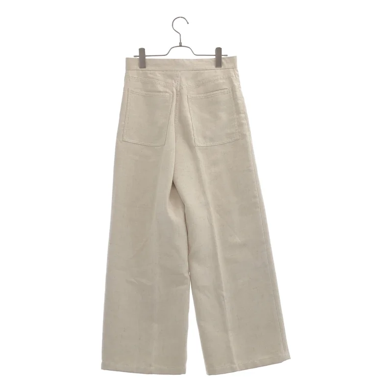 BEIGE， / ベイジ | リネン混 ワイドパンツ | 4 | レディース
