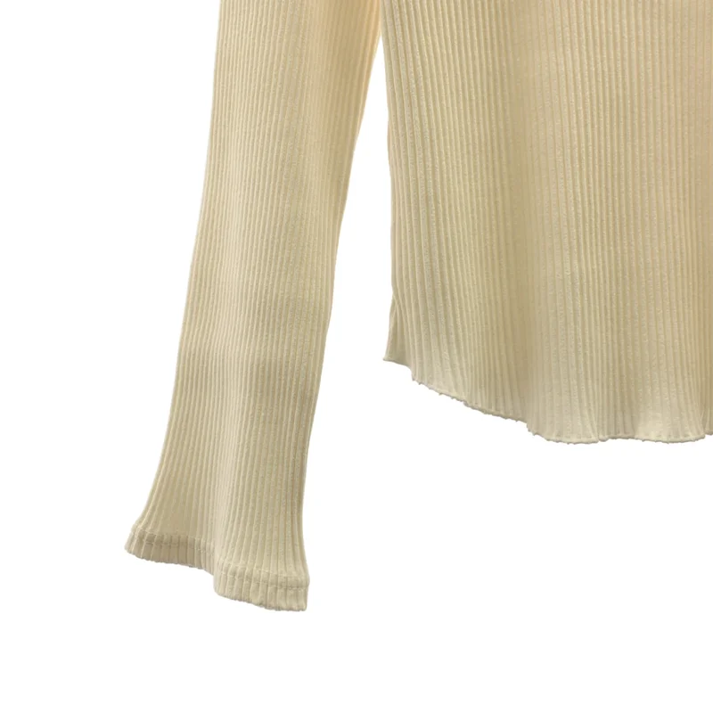 RHC Ron Herman / アールエイチシーロンハーマン | コットン混 オープンネック リブカットソー | S | レディース