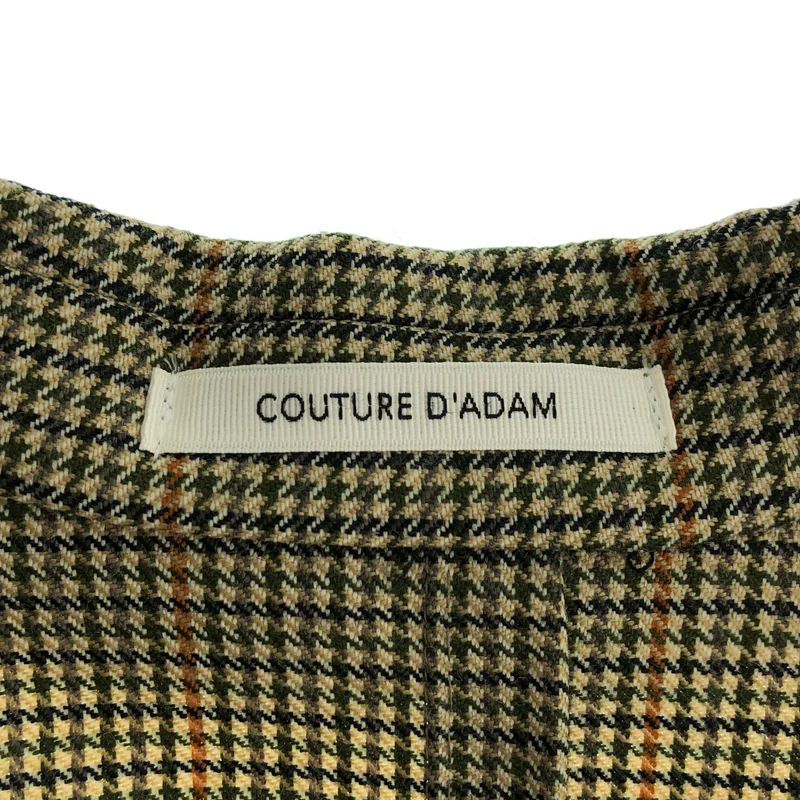 COUTURE D'ADAM / クチュールドアダム | ウール チェック 2B テーラードジャケット | 36 | レディース