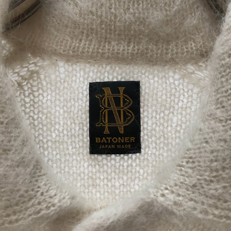 BATONER / バトナー | PURE MOHAIR SHAGGY POLO ニット | 1 | レディース