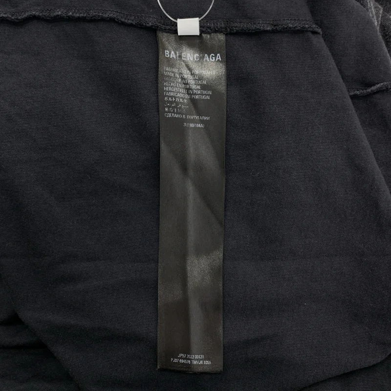 BALENCIAGA / バレンシアガ | Oversized Tee ヴィンテージ加工 Tシャツ | 3 | メンズ