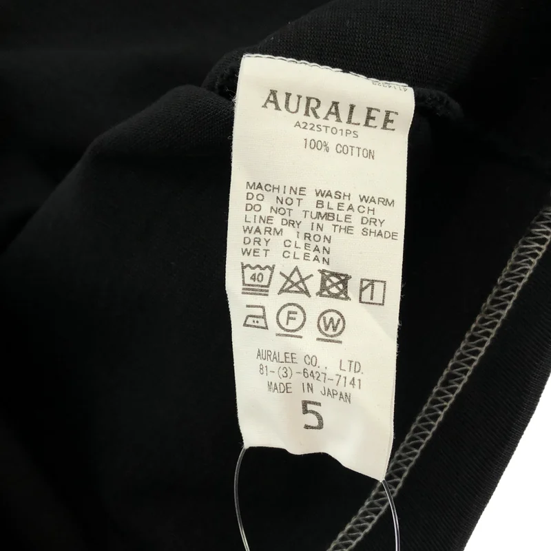 AURALEE / オーラリー | HIGH DENSITY ORGANIC COTTON JERSEY BIG TEE コットン ビッグ Tシャツ | 5 | メンズ