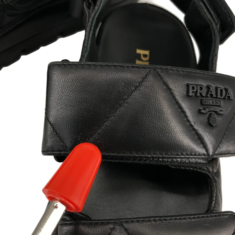 PRADA / プラダ | ナッパレザー キルティング スポーツサンダル / 1X721MD | 36 | レディース