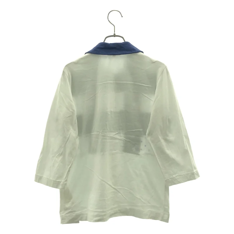 tricot COMME des GARCONS / トリココムデギャルソン | 2013SS | コットン パッチワーク 丸襟 シャツ ブラウス | M | レディース