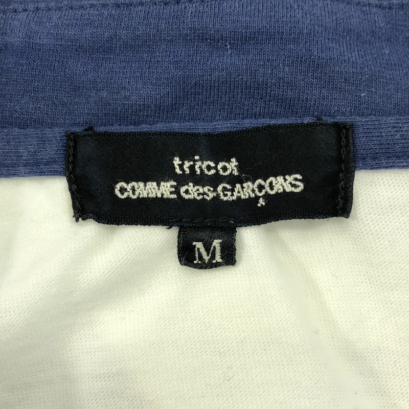 tricot COMME des GARCONS / トリココムデギャルソン | 2013SS | コットン パッチワーク 丸襟 シャツ ブラウス | M | レディース