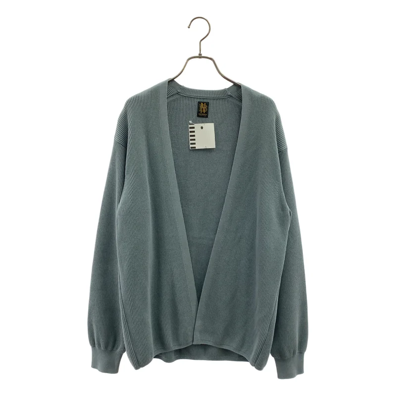 BATONER / バトナー | 2021SS | HIGH COUNT RIB CARDIGAN / シルク混 ハイカウント リブカーディガン | 2 | メンズ