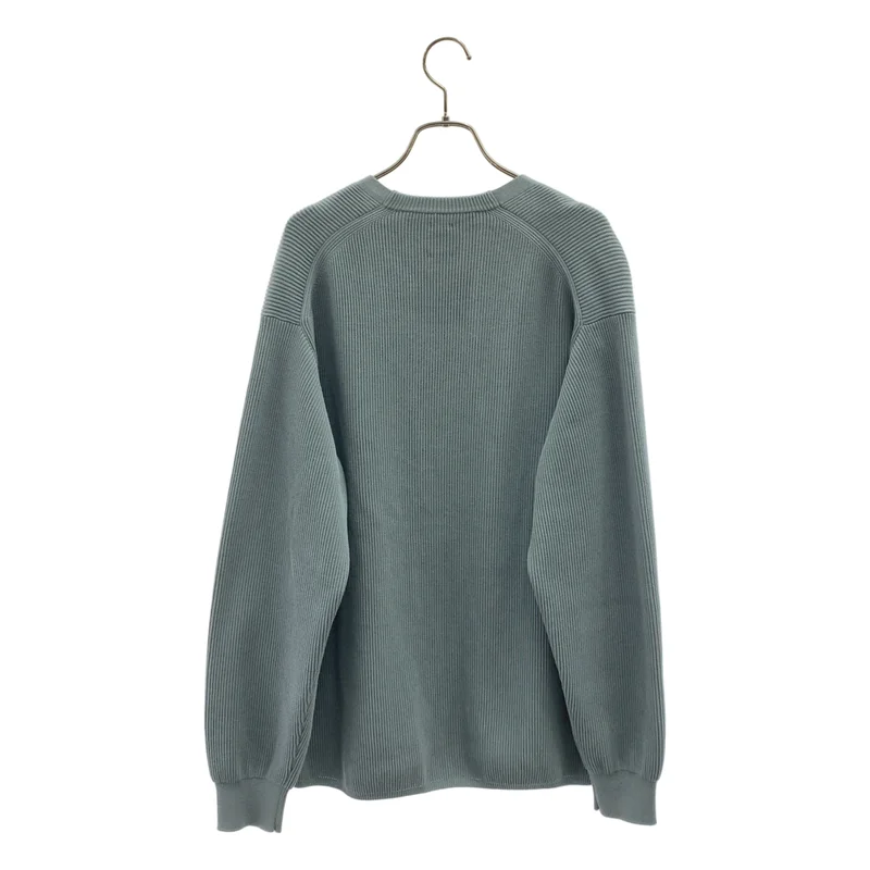 BATONER / バトナー | 2021SS | HIGH COUNT RIB CARDIGAN / シルク混 ハイカウント リブカーディガン | 2 | メンズ
