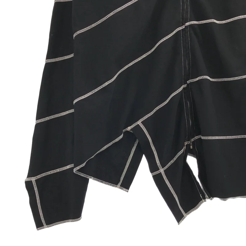 COMME des GARCONS HOMME PLUS / コムデギャルソンオムプリュス | 2015AW | ポリエステル 製品加工 ステッチ ジップアップ 捻れパーカー | L | メンズ