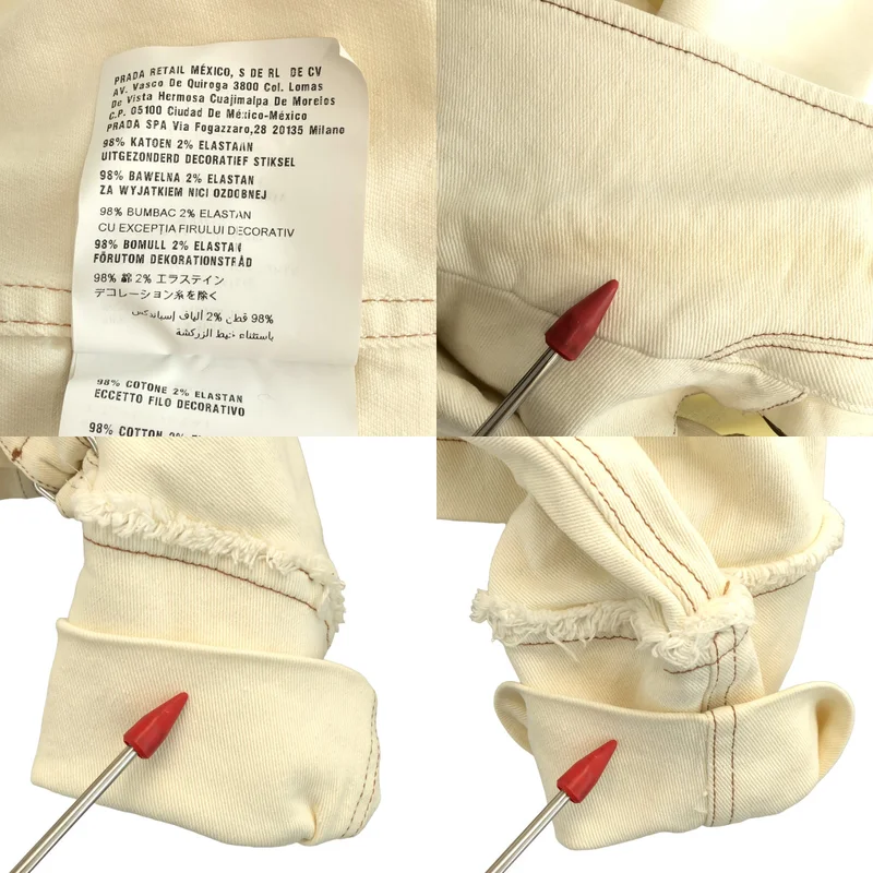 miu miu / ミュウミュウ | クロップド ストレッチ デニムジャケット | 40 | レディース