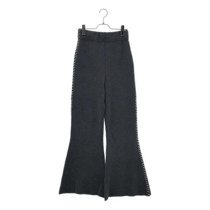 Uhr / ウーア | Side Stitch Flare Pants ニット フレアパンツ | F | レディース